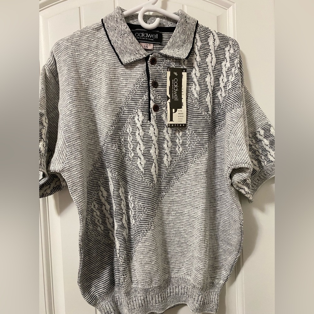 Vintage Knitted Polo T-Shirt